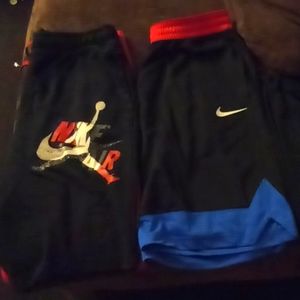 Jordan and nike shorts